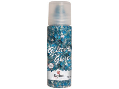 Glitter glue Rayher Little Star 50ml blue/silver