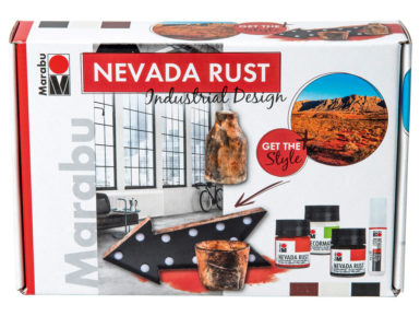 Acrylic rust-effect set Nevada Rust Industrial Design