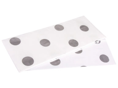 Tissue paper Rayher Dots 50x75cm 606 silver 3 sheets folded