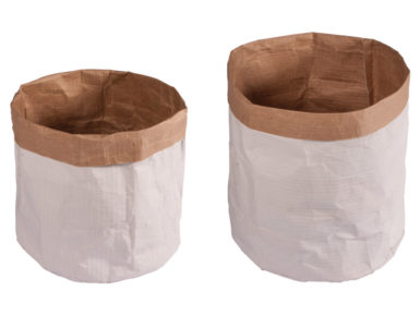 Paper sacks with round bottom Rayher d=13cm h=14cm/d=11cm h=10cm 2pcs