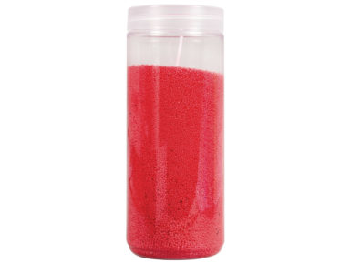 Candle sand Rayher 250g red+2 wicks