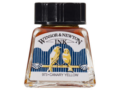 Drawing ink W&N 14ml 123 canary yellow
