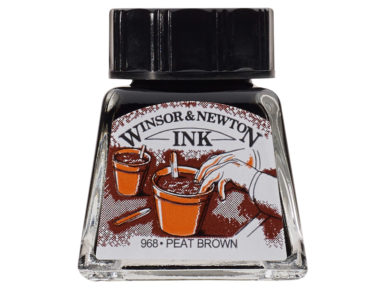 Drawing ink W&N 14ml 469 peat brown