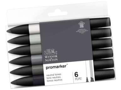 Marker W&N Promarker 6pcs neutral tones