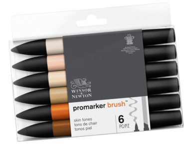 Žymeklis W&N Promarker Brush 6vnt. skintones