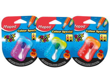 Pencil sharpener ColorPeps 2 holes blister