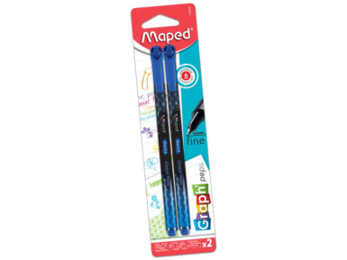 Tintes pildspalva fineliner Maped GraphPeps Deco 0.4 marina blue 2vnt. blisterī