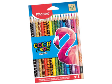 Värvipliiats ColorPeps Animals 18tk