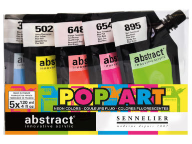 Akrila krāsa Abstract 5x120ml Pop Art (Fluo)