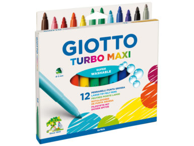 Flomasteri Giotto Turbo Maxi 12gab. pakarams
