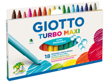 Flomasteri Giotto Turbo Maxi 18gab.