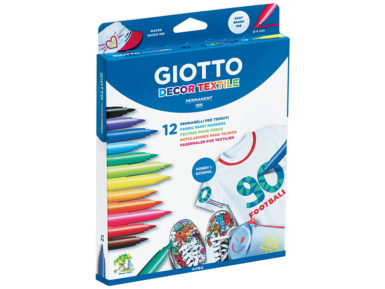 Fibre pen Giotto Decor Textile 12pcs