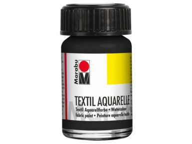 Tekstiilivärv Aquarelle 15ml 073 black