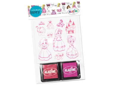 Stamp Aladine Stampo Story 10pcs Princesses + 2ink pads
