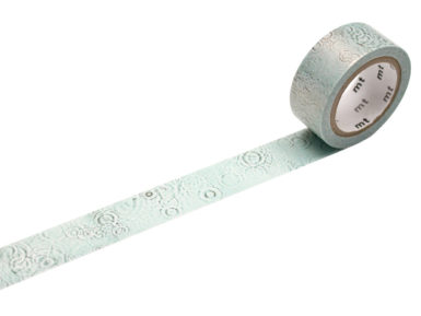 Washi dekoratyvi lipni juostelė mt fab Pearl 15mmx5m water ripple