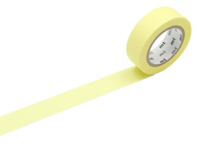 Masking tape mt 1P basic 15mmx10m pastel lemon