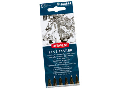 Tintes pildspalva fineliner Line Maker 6gab. (0.05/0.1/0.2/0.3/0.5/0.8) melna