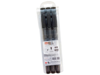 Tintes pildspalva fineliner M&G Sketcher 3gab. (0.1/0.3/0.5) melna