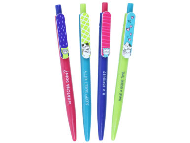 Ballpoint pen M&G So Many Cats III RT 0.7 blue assorted