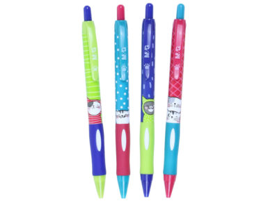 Ballpoint pen M&G So Many Cats II RT 0.5 blue assorted