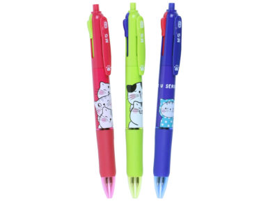 Lodīšu pildspalva M&G So Many Cats 0.7 4 krāsas asorti