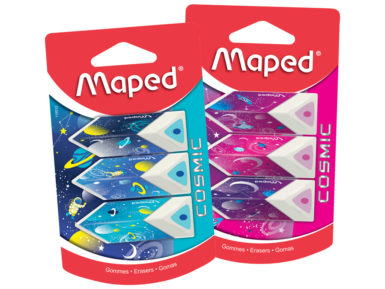 Eraser Maped Cosmic Kids Pyramide 3pcs blister 