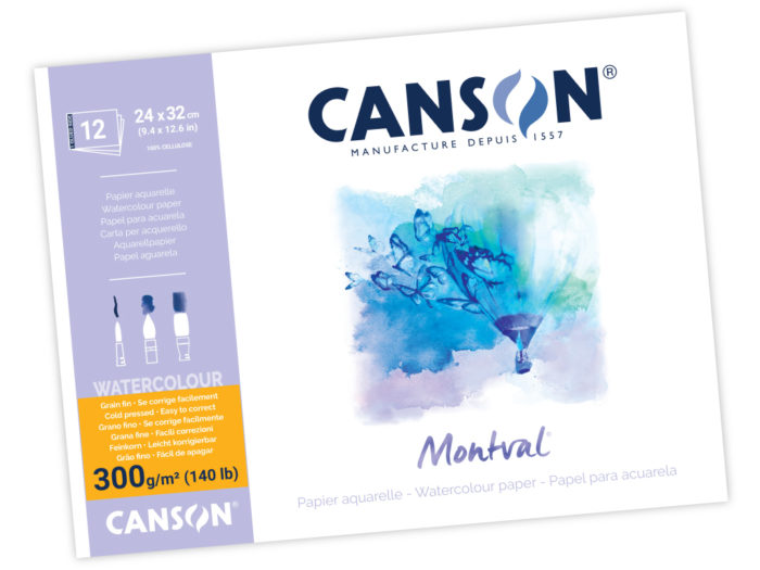 Akvareļbloks Canson Montval