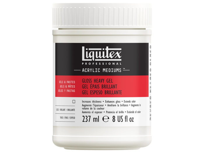 Gloss heavy acrylic gel medium Liquitex