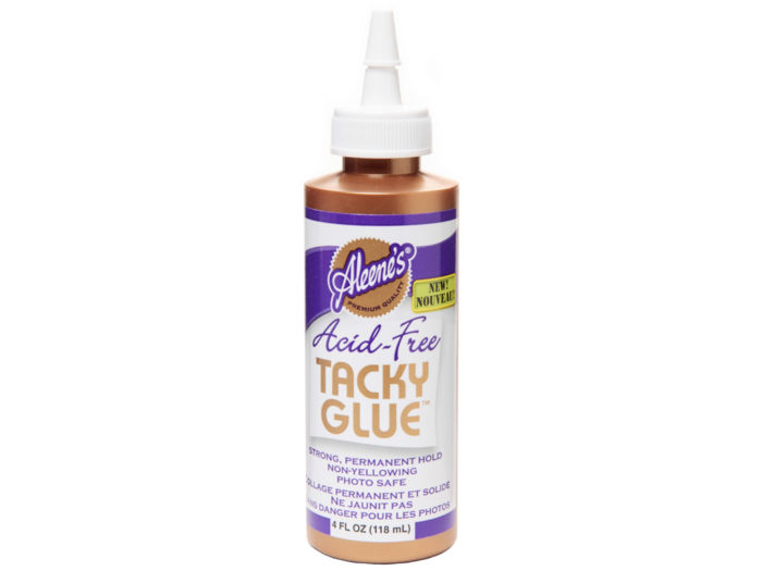Glue Aleene’s Acid-Free Tacky