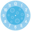 Stencil Rayher Clocks d=30cm - 1/3