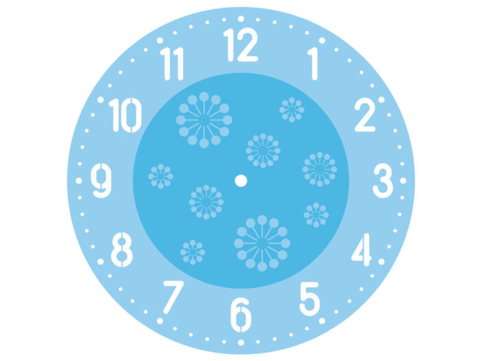 Šablonas Rayher Clocks d=30cm - 1/3