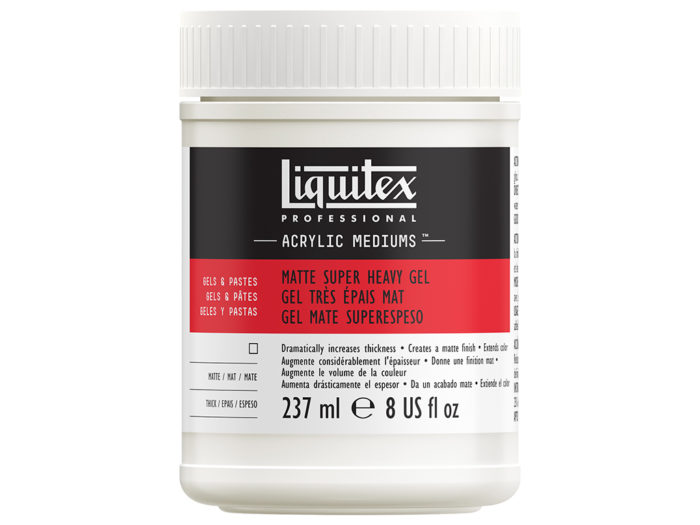 Matte super heavy acrylic gel medium Liquitex