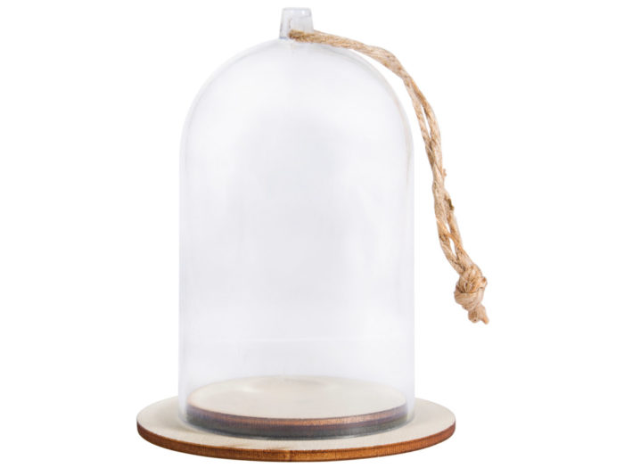 Plastic cloche with base Rayher