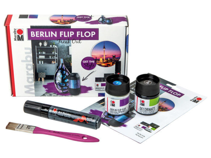 Colour flop special-effect paint set Marabu Berlin Flip Flop