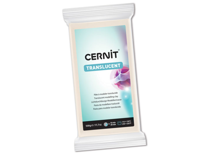 Polimerinis molis Cernit Translucent 500g