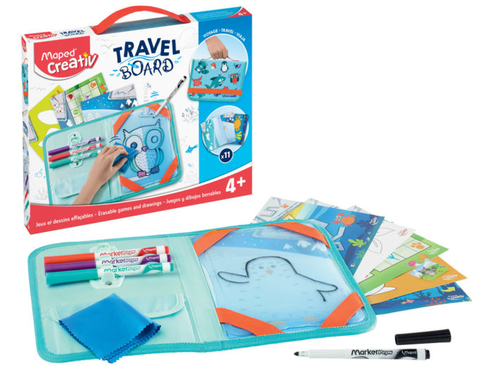 Erasable drawings kit Maped Creativ Travel Board Animals