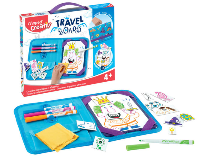 Magnetic and erasable creations kit Maped Creativ Travel Board Knights and Princesses