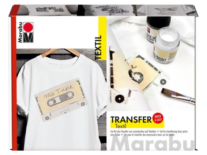 Transfer set for fabric Marabu
